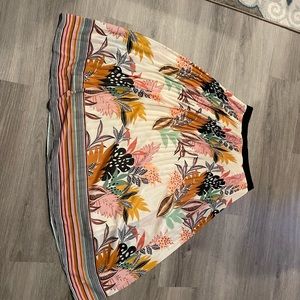 Ankle length print skirt